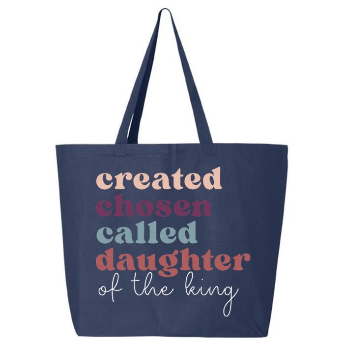 Created Chosen CalledDaughter Of TheKing Biblical 25L Jumbo Tote