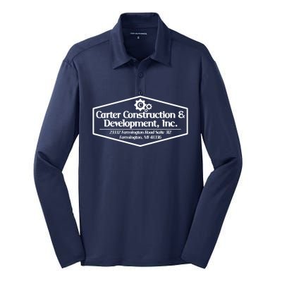 Carter Construction Silk Touch Performance Long Sleeve Polo