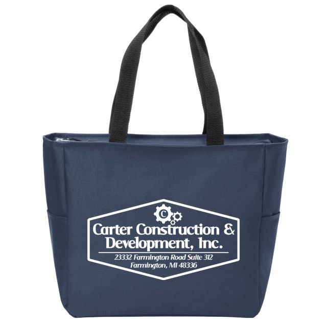 Carter Construction Zip Tote Bag