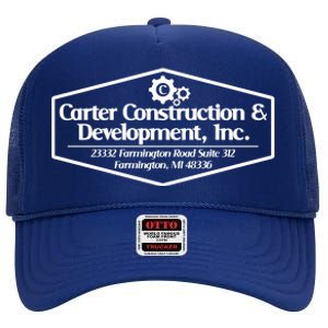 Carter Construction High Crown Mesh Back Trucker Hat