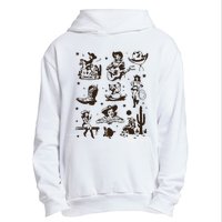 Cowgirl Collage Cowgirl Up Country Western Vintage Urban Pullover Hoodie