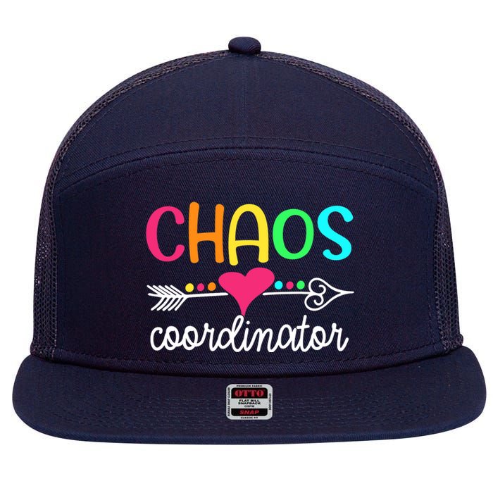 Chaos Coordinator 7 Panel Mesh Trucker Snapback Hat