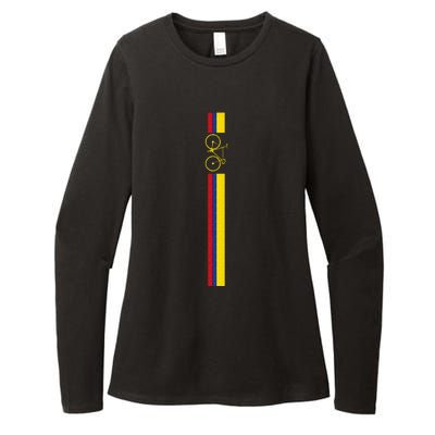 Colombian Cycling Colombia Flag Cyclist Bicycle Gift Womens CVC Long Sleeve Shirt