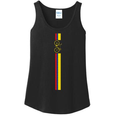 Colombian Cycling Colombia Flag Cyclist Bicycle Gift Ladies Essential Tank