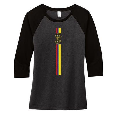 Colombian Cycling Colombia Flag Cyclist Bicycle Gift Women's Tri-Blend 3/4-Sleeve Raglan Shirt