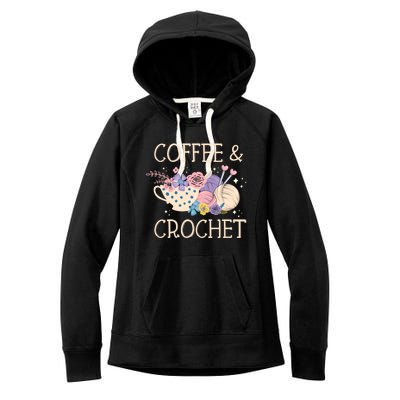 Crochet Coffee Crocheter Knitting Yarn Crocheting Lover Gift Women's Fleece Hoodie