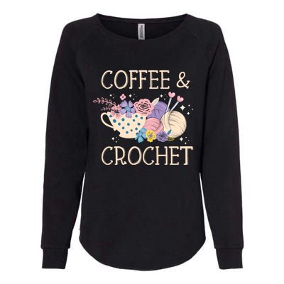 Crochet Coffee Crocheter Knitting Yarn Crocheting Lover Gift Womens California Wash Sweatshirt