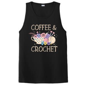 Crochet Coffee Crocheter Knitting Yarn Crocheting Lover Gift PosiCharge Competitor Tank