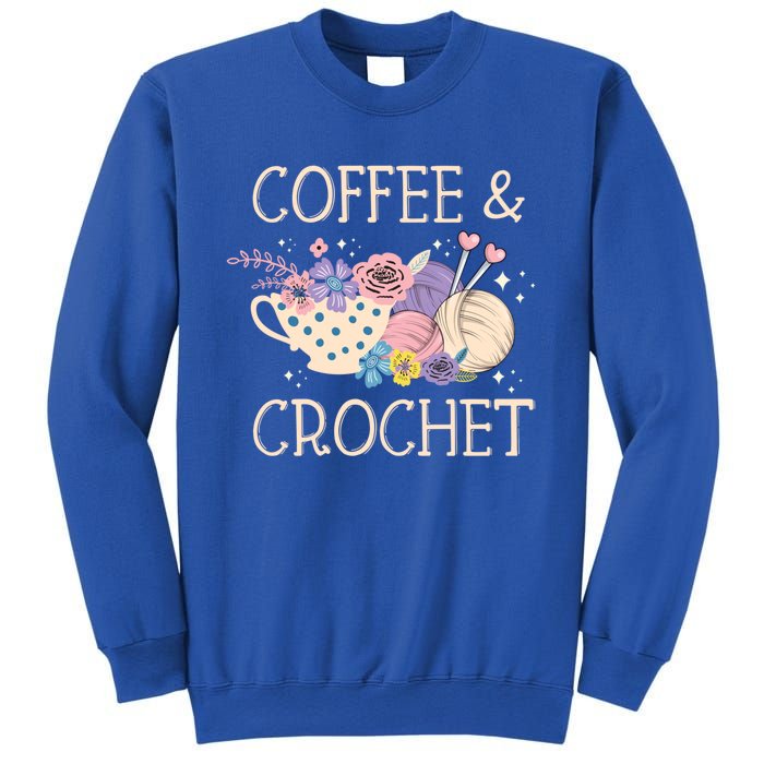 Crochet Coffee Crocheter Knitting Yarn Crocheting Lover Gift Sweatshirt