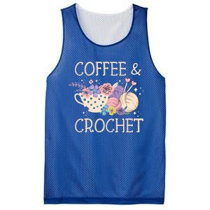 Crochet Coffee Crocheter Knitting Yarn Crocheting Lover Gift Mesh Reversible Basketball Jersey Tank