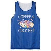 Crochet Coffee Crocheter Knitting Yarn Crocheting Lover Gift Mesh Reversible Basketball Jersey Tank