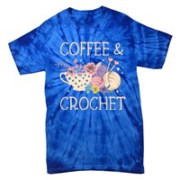 Crochet Coffee Crocheter Knitting Yarn Crocheting Lover Gift Tie-Dye T-Shirt