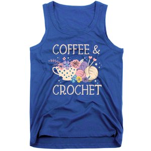 Crochet Coffee Crocheter Knitting Yarn Crocheting Lover Gift Tank Top