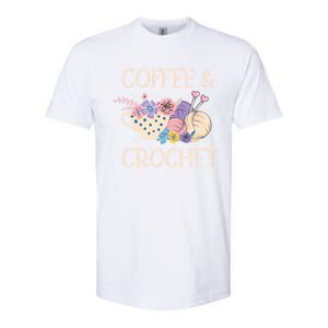 Crochet Coffee Crocheter Knitting Yarn Crocheting Lover Gift Softstyle CVC T-Shirt