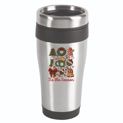 Cute Christmas Coquette Tis The Season 16oz Travel Tumbler