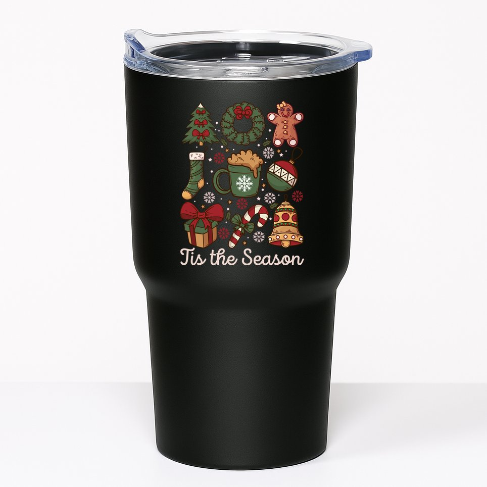 Cute Christmas Coquette Tis The Season Tumbler