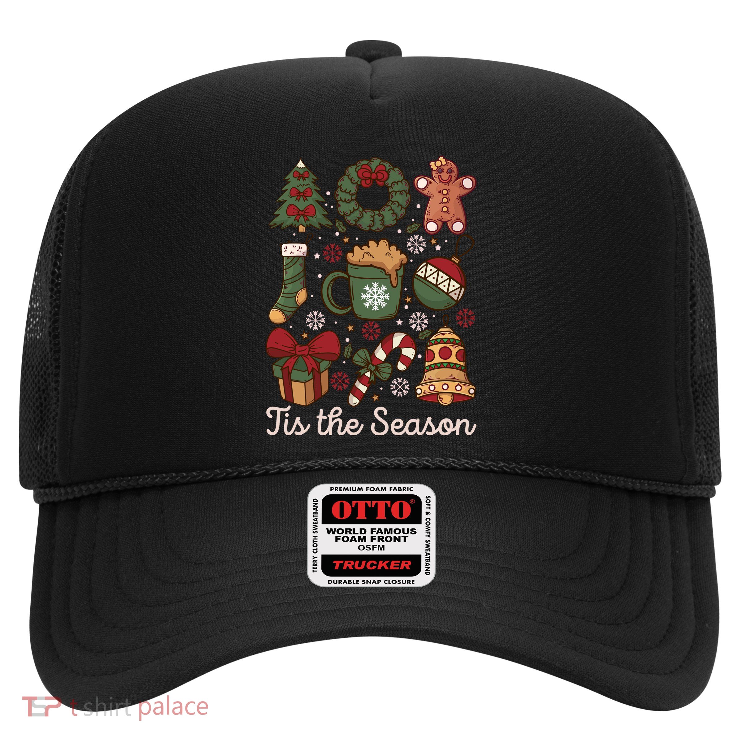 Cute Christmas Coquette Tis The Season Trucker Hat
