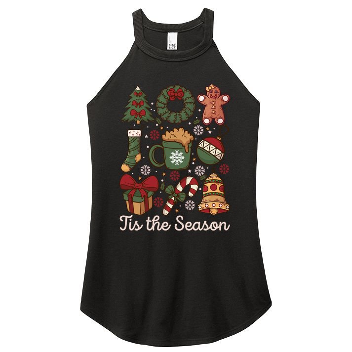 Cute Christmas Coquette Tis The Season Women's Perfect Tri Rocker Tank