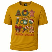 Cute Christmas Coquette Tis The Season Cooling Performance Crew T-Shirt