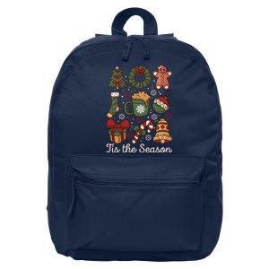 Cute Christmas Coquette Tis The Season 16 in Basic Backpack