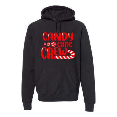 Candy Cane Crew Matching Family Group Candy Lover Pajamas  Premium Hoodie