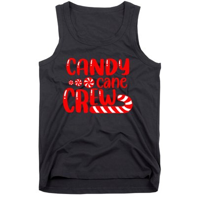 Candy Cane Crew Matching Family Group Candy Lover Pajamas  Tank Top