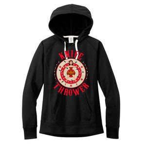 Circus Costume Circus Knife Thrower Costume Women's Fleece Hoodie