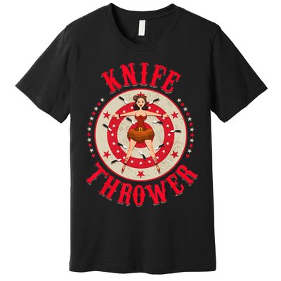 Circus Costume Circus Knife Thrower Costume Premium T-Shirt