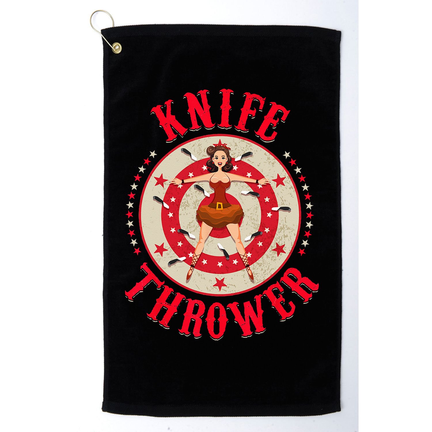 Circus Costume Circus Knife Thrower Costume Golf Towel