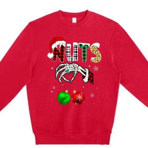 Chestnuts Christmas Chest Nuts Xmas Couple Matching Costume Premium Crewneck Sweatshirt