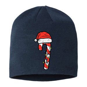 Christmas Candy Cane Santa Xmas Sustainable Beanie