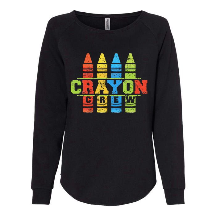 Cray Colors Child Art Funny Crayon Crew Womens California Wash Sweatshirt