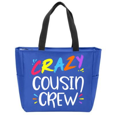 Crazy Cousin Crew Cute Gift Zip Tote Bag