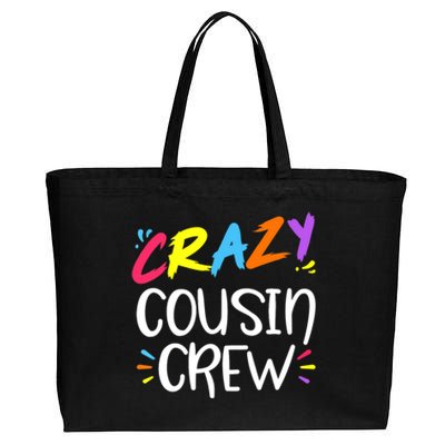 Crazy Cousin Crew Cute Gift Cotton Canvas Jumbo Tote