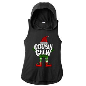 Cousin Crew Christmas Elf Matching Family Ladies PosiCharge Tri-Blend Wicking Draft Hoodie Tank