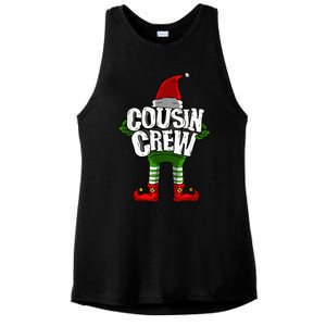 Cousin Crew Christmas Elf Matching Family Ladies PosiCharge Tri-Blend Wicking Tank