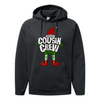 Cousin Crew Christmas Elf Matching Family Performance Fleece Hoodie