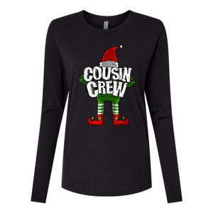 Cousin Crew Christmas Elf Matching Family Womens Cotton Relaxed Long Sleeve T-Shirt