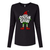 Cousin Crew Christmas Elf Matching Family Womens Cotton Relaxed Long Sleeve T-Shirt