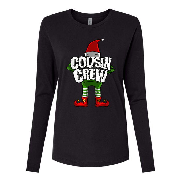 Cousin Crew Christmas Elf Matching Family Womens Cotton Relaxed Long Sleeve T-Shirt