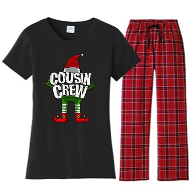 Cousin Crew Christmas Elf Matching Family Women's Flannel Pajama Set