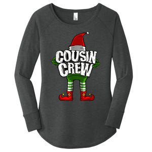 Cousin Crew Christmas Elf Matching Family Women's Perfect Tri Tunic Long Sleeve Shirt