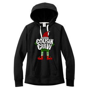 Cousin Crew Christmas Elf Matching Family Women's Fleece Hoodie