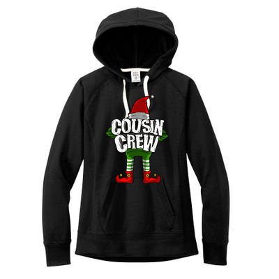 Cousin Crew Christmas Elf Matching Family Women's Fleece Hoodie