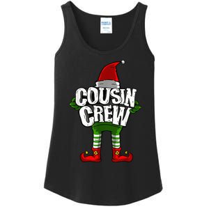 Cousin Crew Christmas Elf Matching Family Ladies Essential Tank