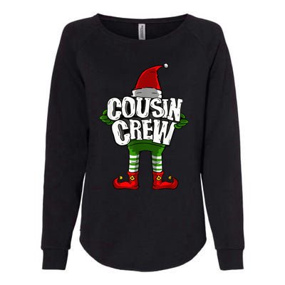 Cousin Crew Christmas Elf Matching Family Womens California Wash Sweatshirt