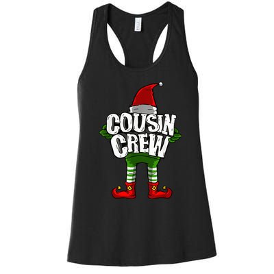 Cousin Crew Christmas Elf Matching Family Women's Racerback Tank