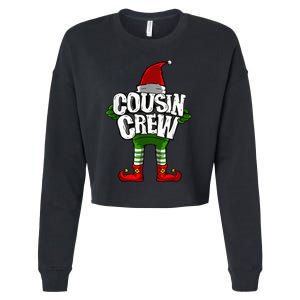 Cousin Crew Christmas Elf Matching Family Cropped Pullover Crew