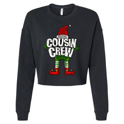 Cousin Crew Christmas Elf Matching Family Cropped Pullover Crew