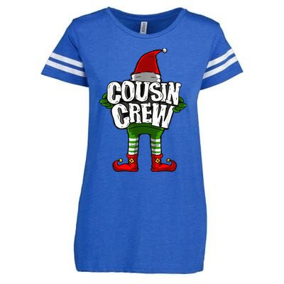 Cousin Crew Christmas Elf Matching Family Enza Ladies Jersey Football T-Shirt